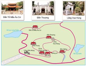 Sơ đồ quần thể khu di tích Đền Hùng