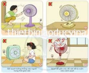 Tranh mất an toàn khi sử dụng quạt điện